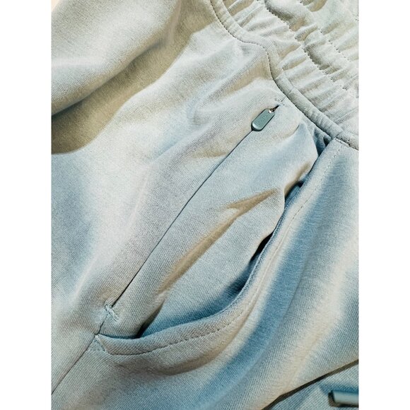 Athleta Womens Large Light Blue Sweatpants Drawstring Waist Slash Pockets - Picture 4 of 4